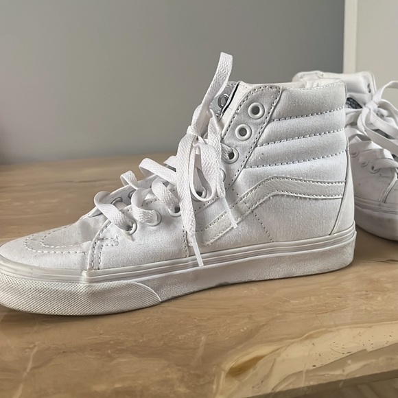 VANS OFF THE WALL HIGH TOPS GREAT CONDITION US 7 WOMEN - Picture 4 of 5